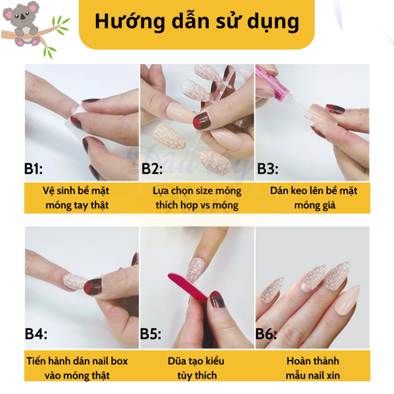 Hướng dẫn sử dụng nailbox, Cách Đeo Nailbox